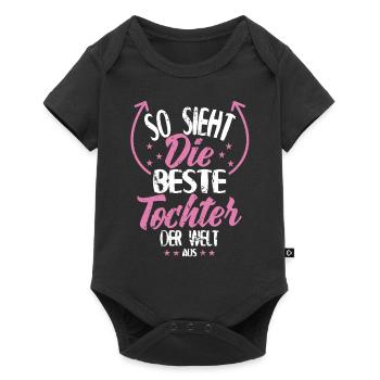 Beste Tochter der Welt - Baby Premium Kurzarmbody - Schwarz - Vorne