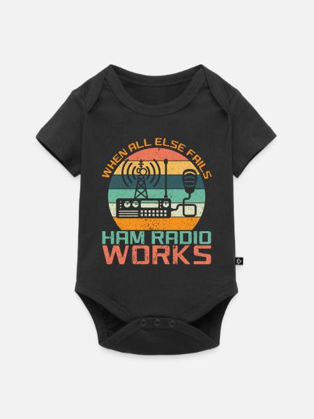 Funk Amateur Funker Funken Radio Hobby Geschenk - Baby Premium Kurzarmbody - Schwarz