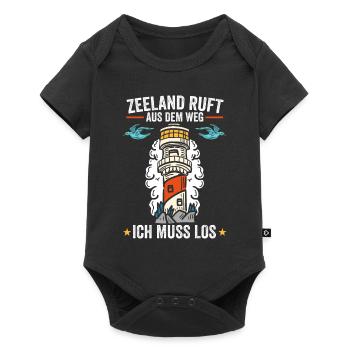 Holland Insel Zeeland - Baby Premium Kurzarmbody - Schwarz - Vorne