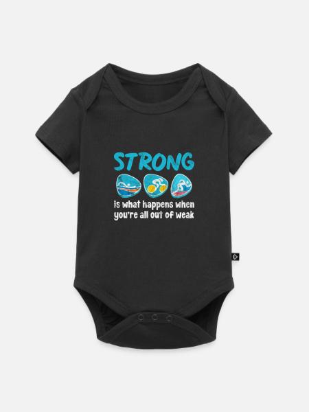 Triathlon - Baby Premium Kurzarmbody - Schwarz