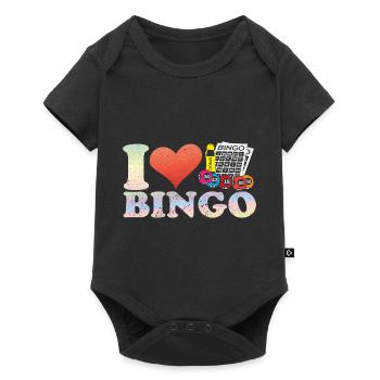 Bingo Bingo Player Board Game Bingo Lotto - Baby Premium short-sleeve bodysuit - black - Front