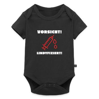 Lindy Hop Lustig Tanz - Baby Premium Kurzarmbody - Schwarz - Vorne