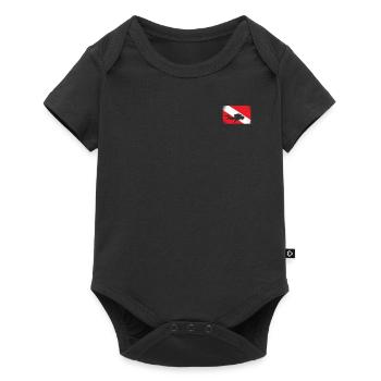 Diving Equipment Scuba Diver Diving - Baby Premium short-sleeve bodysuit - black - Front