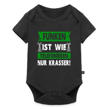Funkamateur Funker Amateurfunk Amateurfunker - Baby Premium Kurzarmbody - Schwarz - Vorne