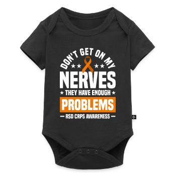 Patient RSD CRPS Geschenk - Baby Premium Kurzarmbody - Schwarz - Vorne