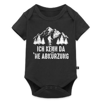 Ich kenn da ne Abkürzung - Baby Premium Kurzarmbody - Schwarz - Vorne