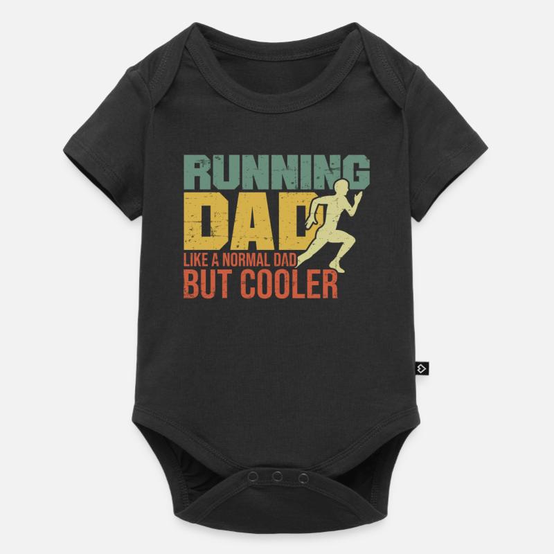 Marathon Running Running Dad - Baby Premium short-sleeve bodysuit - black