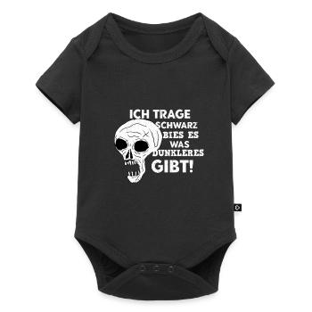 Schwarze Kleidung Gothik Emo Rock - Baby Premium Kurzarmbody - Schwarz - Vorne