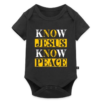 Jesus Christian Bible Verse Scripture Recognize Jesus - Baby Premium short-sleeve bodysuit - black - Front