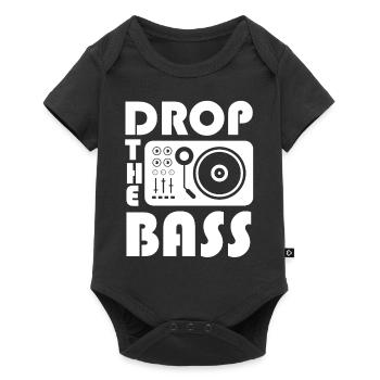 Drop the Bass Drum and Basse musique DJ - Body à manches courtes Premium Bébé - noir - Devant