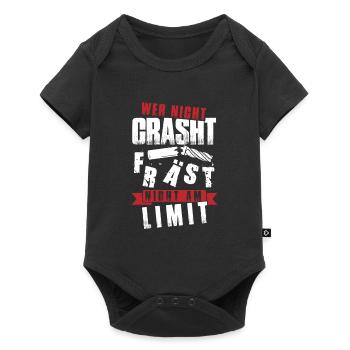 Fräser Zerspanungsmechaniker Wer nicht Crasht - Baby Premium Kurzarmbody - Schwarz - Vorne