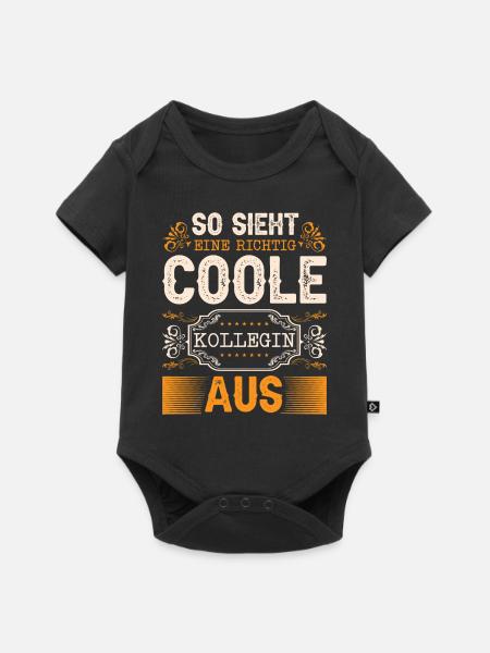 Arbeit Kollegin - Baby Premium Kurzarmbody - Schwarz