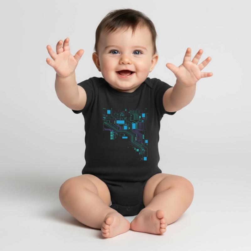 Computer Cpu Computer Scientist Hacker Baby Premium short-sleeve bodysuit