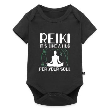 Reiki Proverbes | Reiki Maître Spirituel Cadeaux - Body à manches courtes Premium Bébé - noir - Devant