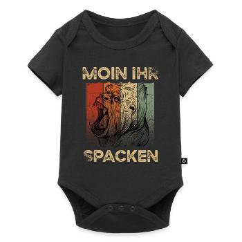 Hamburg Gorilla Spacken - Baby Premium Kurzarmbody - Schwarz - Vorne