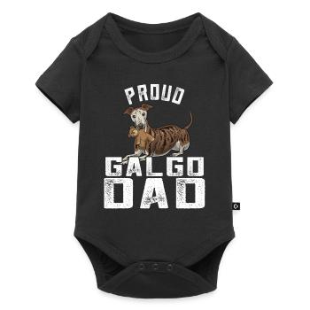 Galgo Espanol Papa - Baby Premium short-sleeve bodysuit - black - Front