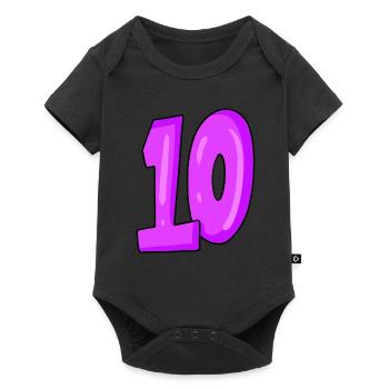 10 - Baby Premium short-sleeve bodysuit - black - Front