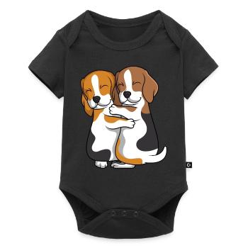 Beagle Lovers Dogs Mistress Children - Baby Premium short-sleeve bodysuit - black - Front