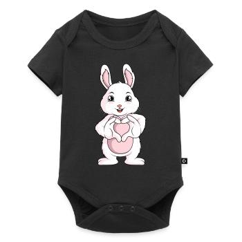 Rabbit Love Rabbit Rabbit Girl - Baby Premium short-sleeve bodysuit - black - Front