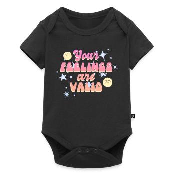 Mental Health Matters Awareness Your Feelings Are - Baby Premium Kurzarmbody - Schwarz - Vorne
