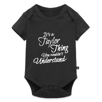 It is a taylor thing - Baby Premium Kurzarmbody - Schwarz - Vorne