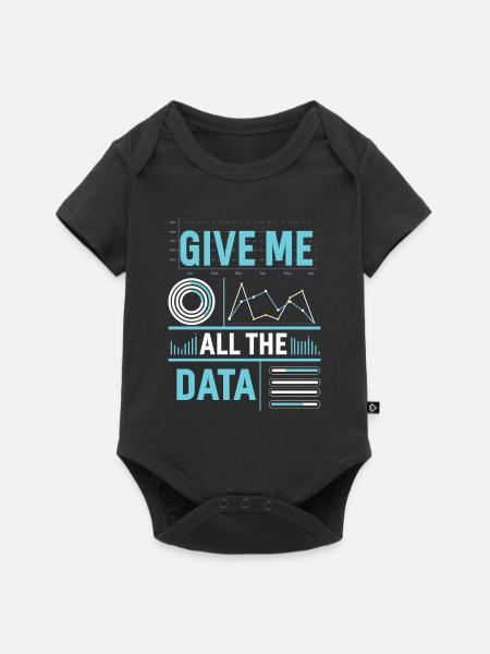 Big Data Scientists Statistiken - Baby Premium Kurzarmbody - Schwarz