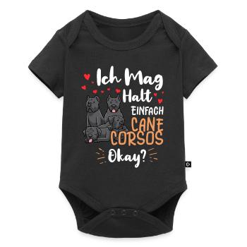 Cane Corso - Baby Premium Kurzarmbody - Schwarz - Vorne