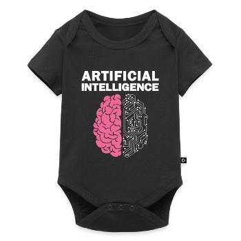 IA Intelligence Artificielle - Body à manches courtes Premium Bébé - noir - Devant