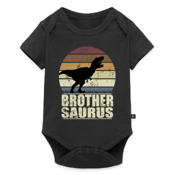 BrotherSaurus Rex dinosaure Dino Brother Saurus - Body à manches courtes Premium Bébé - noir - Devant