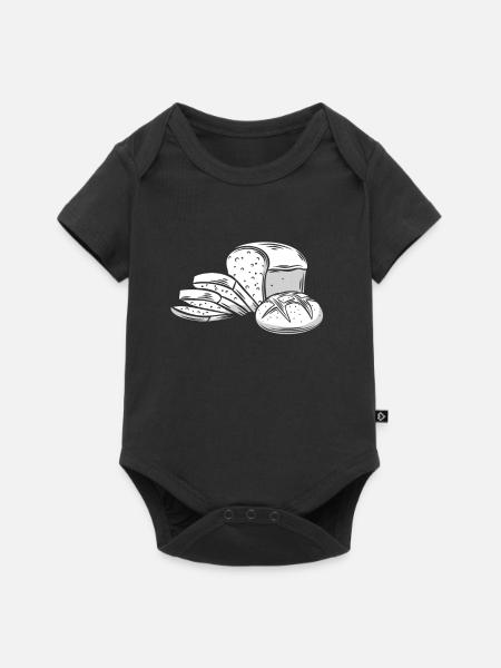Brot - Baby Premium Kurzarmbody - Schwarz