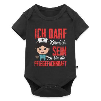Altenpfleger Pflege Krankenhaus - Baby Premium Kurzarmbody - Schwarz - Vorne