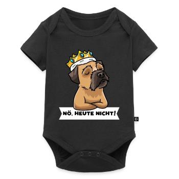 Sturer Border Terrier Hund lustig Borderterrier - Baby Premium Kurzarmbody - Schwarz - Vorne