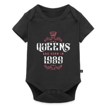 born in 1989 - Baby Premium short-sleeve bodysuit - black - Front