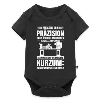 Meister Zerspanungsmechaniker Techniker Zerspaner - Baby Premium Kurzarmbody - Schwarz - Vorne