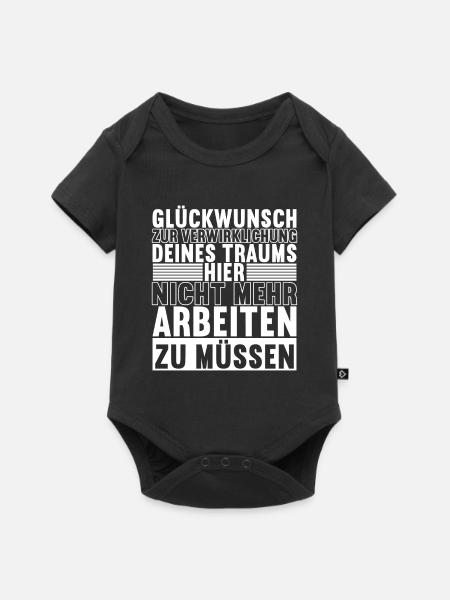 Abschiedsgeschenk Kollegen Jobwechsel - Baby Premium Kurzarmbody - Schwarz