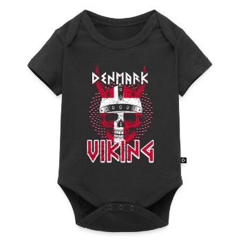 Viking danois - Body à manches courtes Premium Bébé - noir - Devant