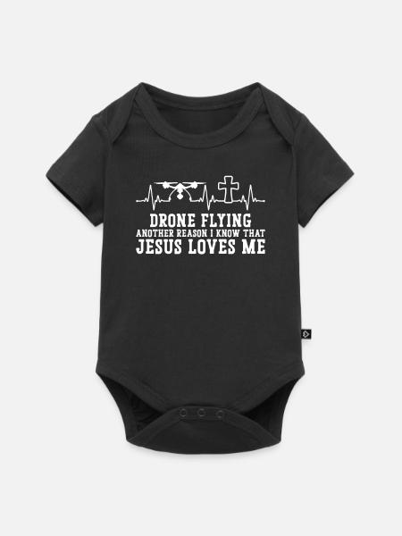 Drone Pilot - Baby Premium Kurzarmbody - Schwarz