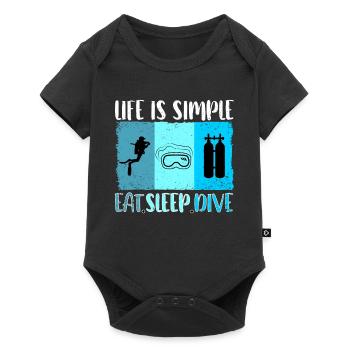 Plongeurs Plonger Apnée Plongée sport plongée - Body à manches courtes Premium Bébé - noir - Devant