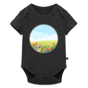 Spring Flowers Beautiful surroundings Love - Baby Premium short-sleeve bodysuit - black - Front