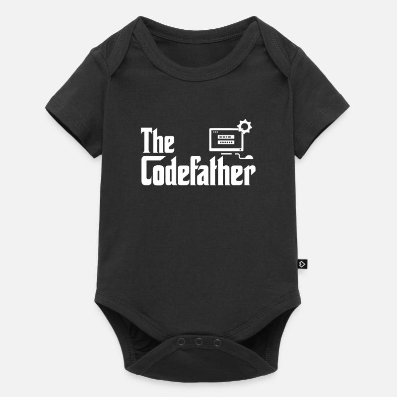 The Codefather Developer Coder Programmer Computer - Baby Premium Kurzarmbody - Schwarz