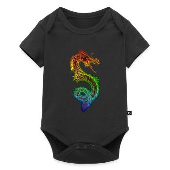 Dragon chinois - Body à manches courtes Premium Bébé - noir - Devant