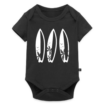 Surfer Surfbrett Wellenreiten Planche de surf Surf - Body à manches courtes Premium Bébé - noir - Devant