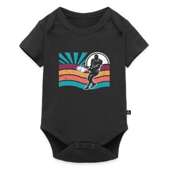 Padel Tennis Play Retro Vintage Padel Gift - Baby Premium short-sleeve bodysuit - black - Front
