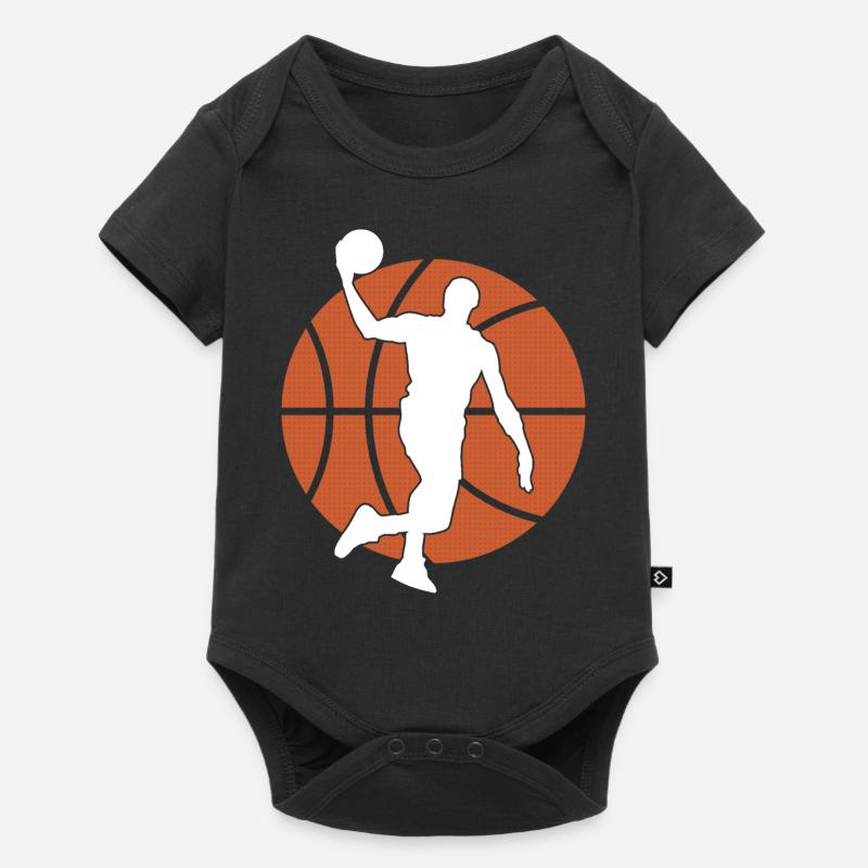 Basketball Graphique De Basket Ball Evolution - Body à manches courtes Premium Bébé - noir
