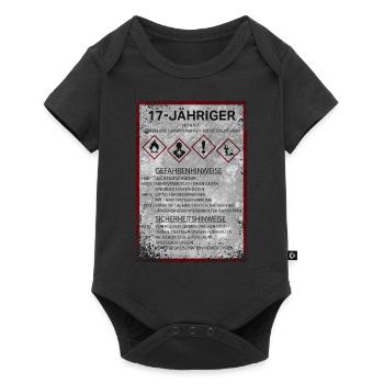 17 Geburtstag 2004 Junge Geschenk Lustige Sprüche - Baby Premium Kurzarmbody - Schwarz - Vorne