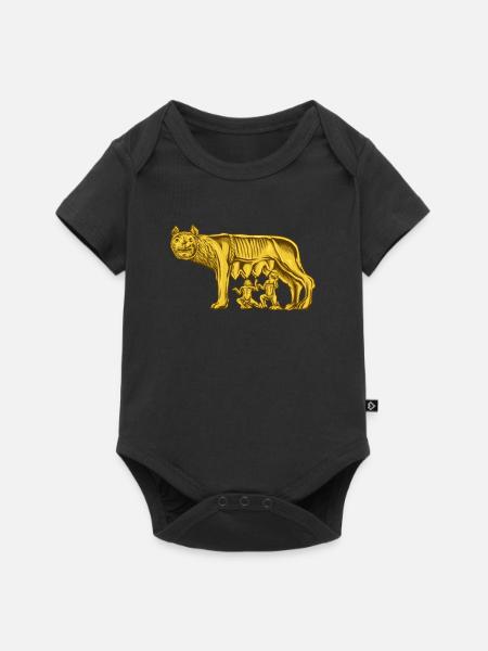 Kapitolinische Wölfin - Baby Premium Kurzarmbody - Schwarz