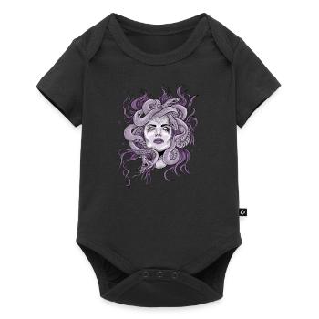 Medusa Griechische Mythologie Gott Göttin Grieche - Baby Premium Kurzarmbody - Schwarz - Vorne