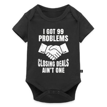 Broker - Baby Premium short-sleeve bodysuit - black - Front