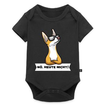 Sturer Podenco Ibicenco Hund lustig Hundefan - Baby Premium Kurzarmbody - Schwarz - Vorne