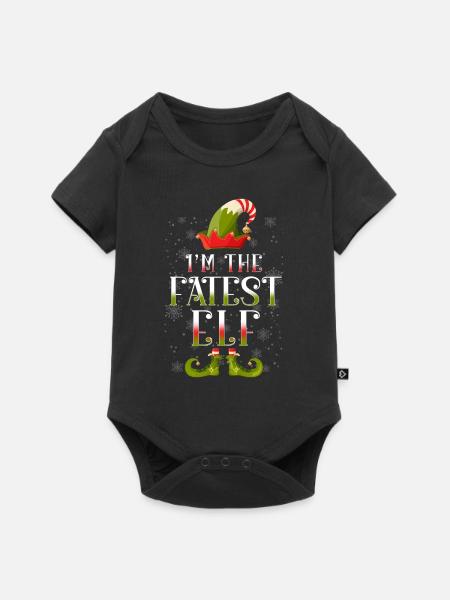 Fetteste Elfen Weihnachten - Baby Premium Kurzarmbody - Schwarz